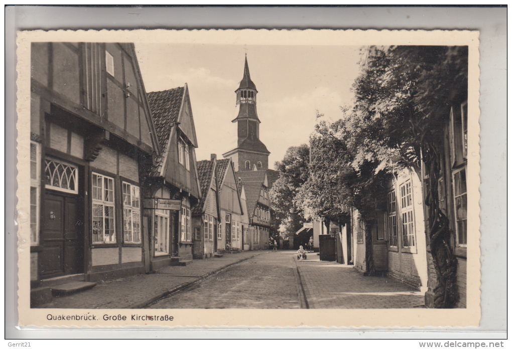 4570 QUAKENBRÜCK, Große Kirchstrasse, 1950 - Quakenbrueck