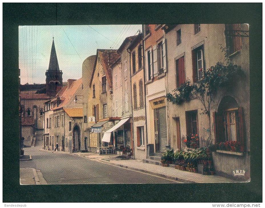 CPSM - Combronde (63) - La Grand' Rue ( Grande Rue Commerces CAP THEOJAC) - Combronde