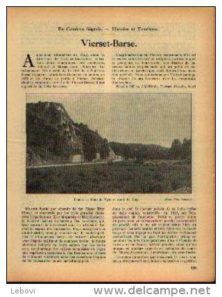 Dans « Touring  Club De Belgique» 01/05/1931 : « VIERSET-BARSE» - Autres & Non Classés