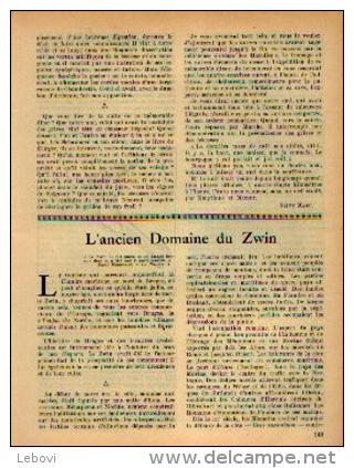 Dans « Touring  Club De Belgique» 15/06/1931 : « L’ancien Domaine Du ZWIN» - Autres & Non Classés