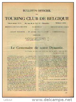 Dans « Touring  Club De Belgique» 21/07/1931 : « Le Centenaire De Notre Dynastie» - Autres & Non Classés