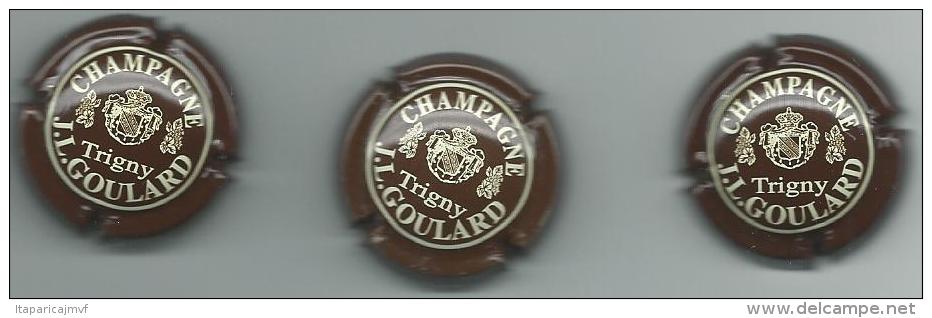 CAPSULE DE CHAMPAGNE :  J. L.  GOULARD   Lot De 3 Caps.  Cote  6 Euros - Autres & Non Classés