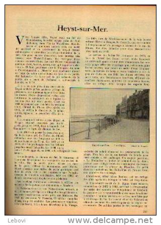 Dans « Touring  Club De Belgique» 15/08/1932 : « HEYST-SUR-MER» - Autres & Non Classés