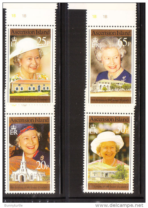 Ascension 1996 QE II 70th Birthday Queen Elizabeth MNH - Ascension