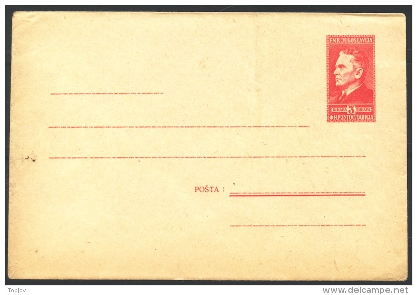 YUGOSLAVIA - JUGOSLAVIA -  Mi. U9 I  - SLOVENIA - TITO - 1949 - Entiers Postaux