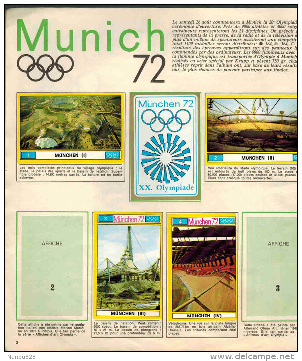 Album Jeunesse Collection : " Munich 72 - XXèmes Jeux Olympiques - Editions De La Tour Descriptif - Album & Cataloghi