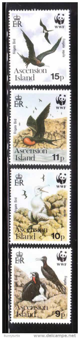 Ascension 1990 WWF Frigate Birds MNH - Ascensión