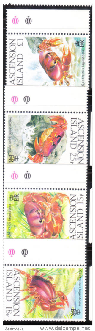 Ascension 1989 Land Crabs MNH - Ascensión