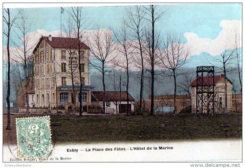 Esbly   77    Place Des Fêtes  Hotel De La  Marine - Esbly