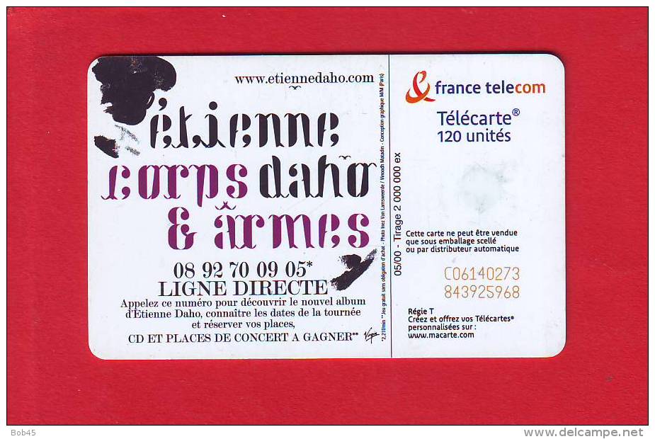 93 - Telecarte Publique Etienne Daho Virgin (F1061) - 2000