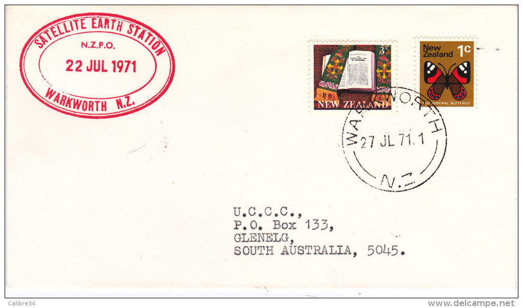 (APOLLO 15) SATELLITE EARTH STATION WARKWORTH Nouvelle Zelande 27 Juillet 1971 - Oceania