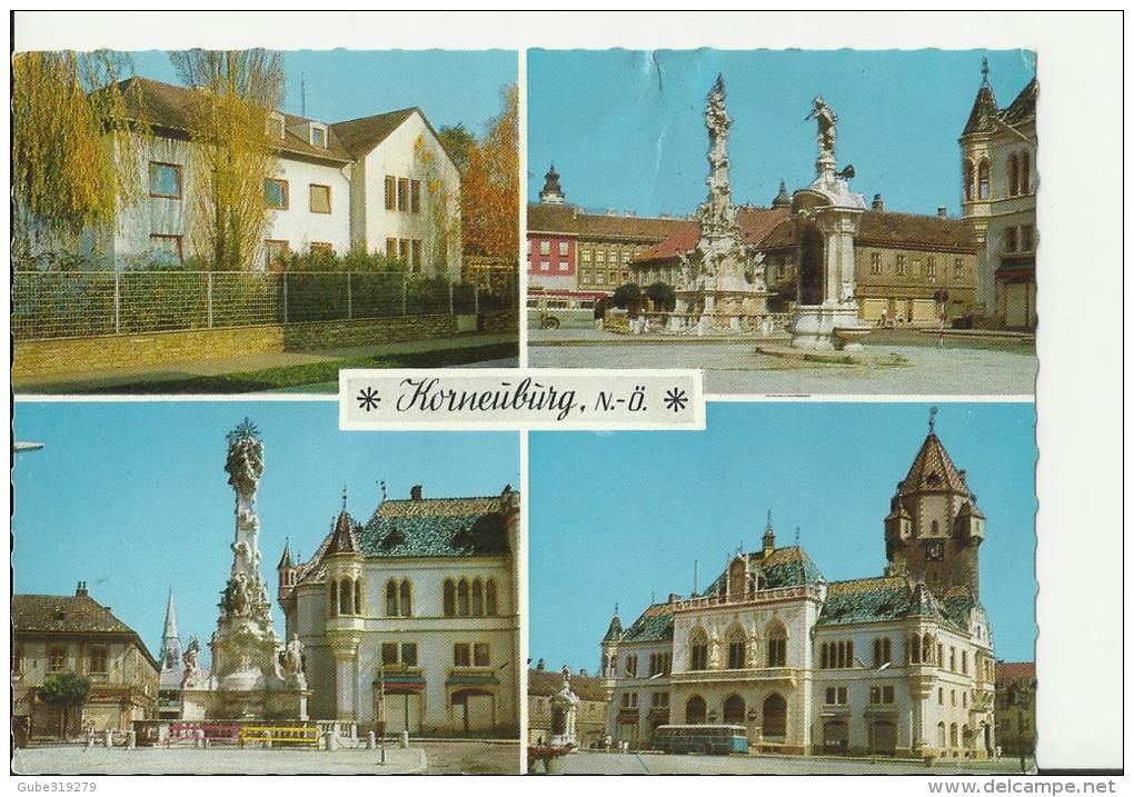 AUSTRIA– POSTCARD KORNEUBURG - 4 VIEWS ADDR TO THURGAU / SWITZERTLAND W 1 ST OF S 2  POSTM + FLAME OF GUMPOLDSKIRCHEN  R - Korneuburg