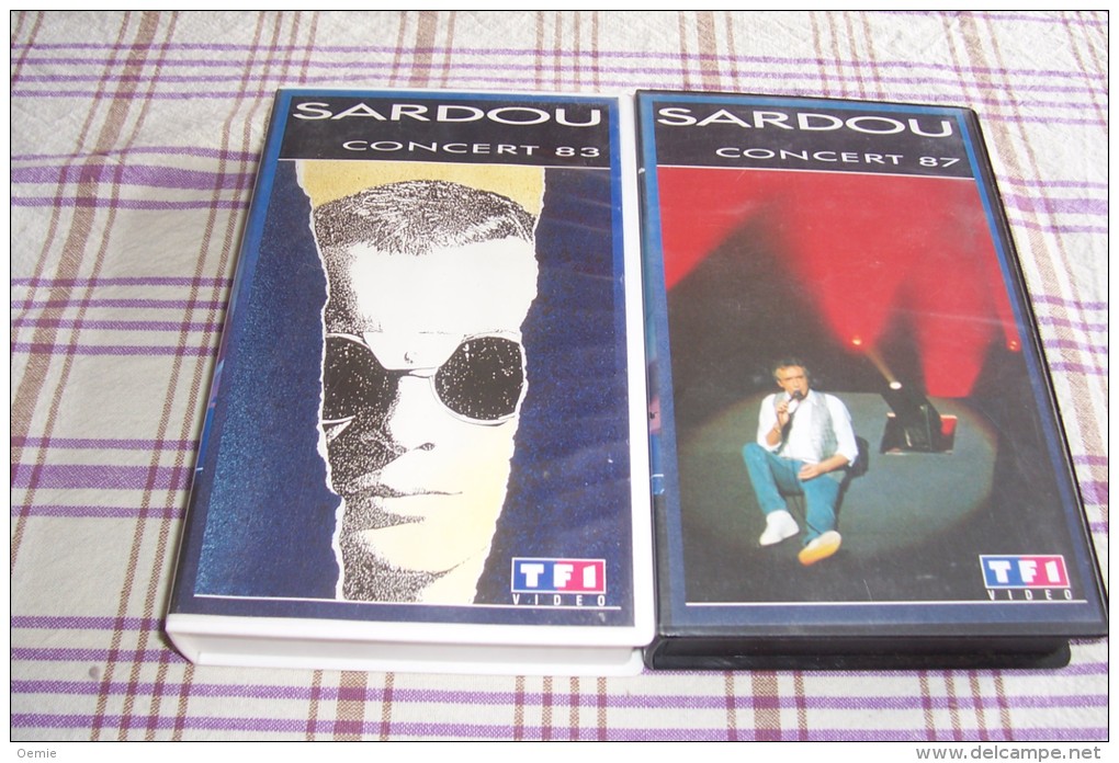 MICHEL SARDOU  °°°°  COLLECTION DE 8 K7 VIDEOS - Collections & Sets