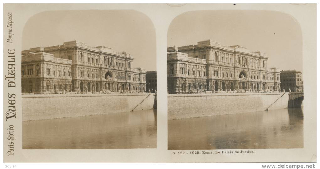 Roma, Palazzo Justicia,Palais De Justice - Stereoscopes - Side-by-side Viewers