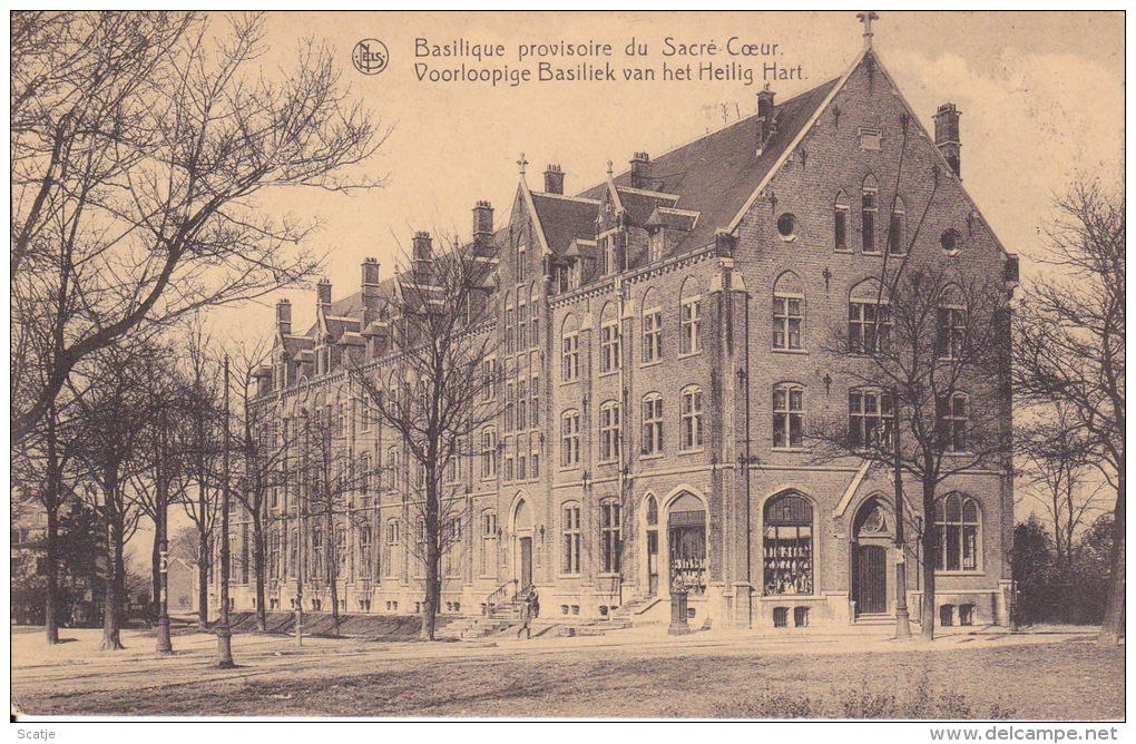 Koekelberg.  -  Basilique Provisoire Du Sacre-Coeur/Voorlopige Basiliek Van Het Heilig Hart - 1928 - Bildung, Schulen & Universitäten