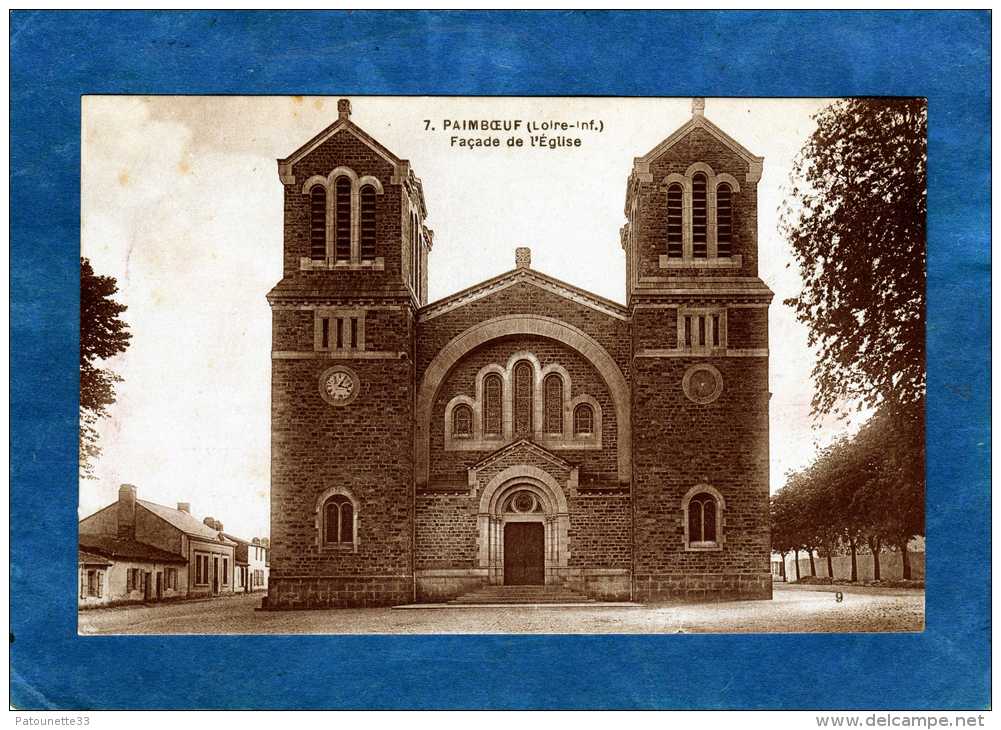 16 PAIMBOEUF FACADE DE L'  EGLISE - Paimboeuf