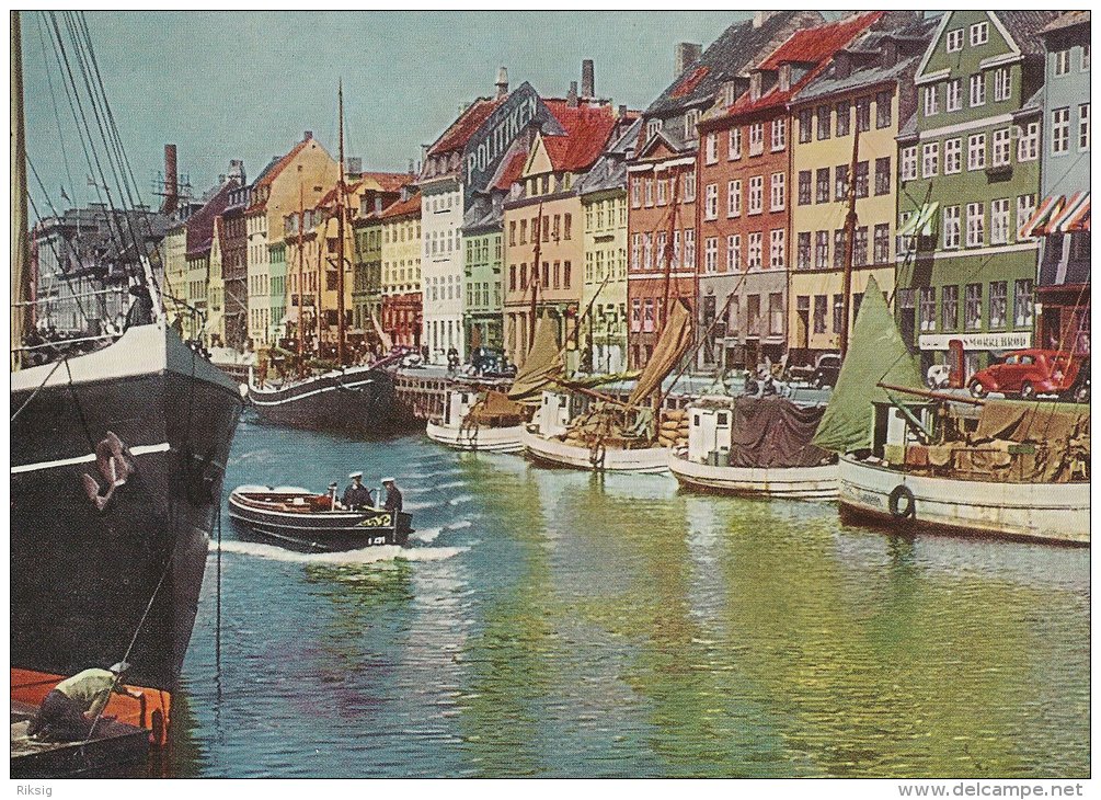 Fishingboats  In Port   Nyhavn Copenhagen   Denmark.  # 01469 - Fishing Boats