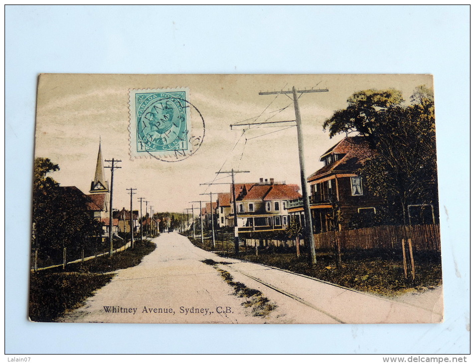 Carte Postale Ancienne : Whitney Avenue SYDNEY ,C.B. - Cape Breton