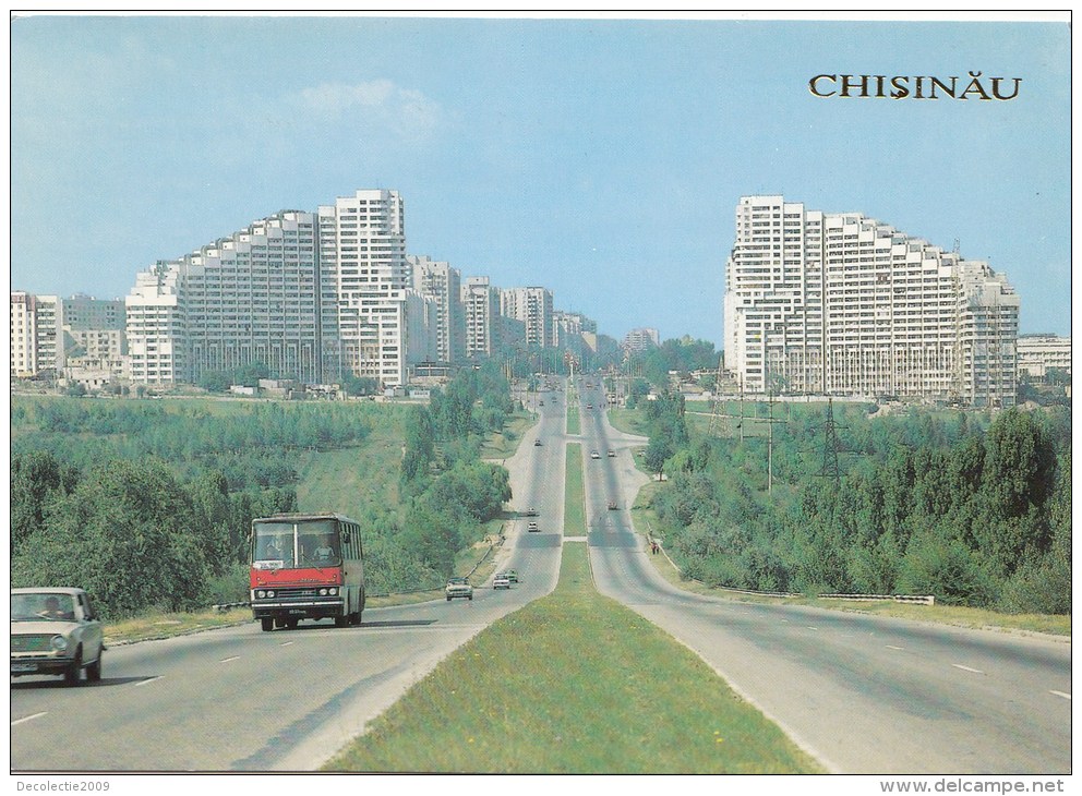 ZS46126 Bus Car Voiture  Southern Entrance To The City   Chisinau    2 Scans - Moldavië