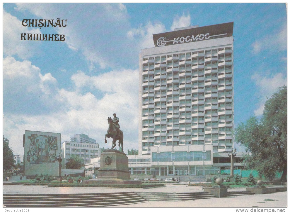 ZS46037 Hotelul Cosmos De Pe Piata Gr Kotovski Chisinau   2 Scans - Moldavië