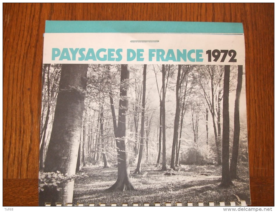 Calendrier Esso 1972 Paysages De France - Tamaño Grande : 1971-80