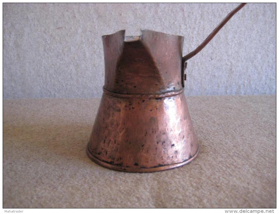 Hand Hammered Copper Coffee Pot, Cezve, Ibrik Decoration Handmade - Koper