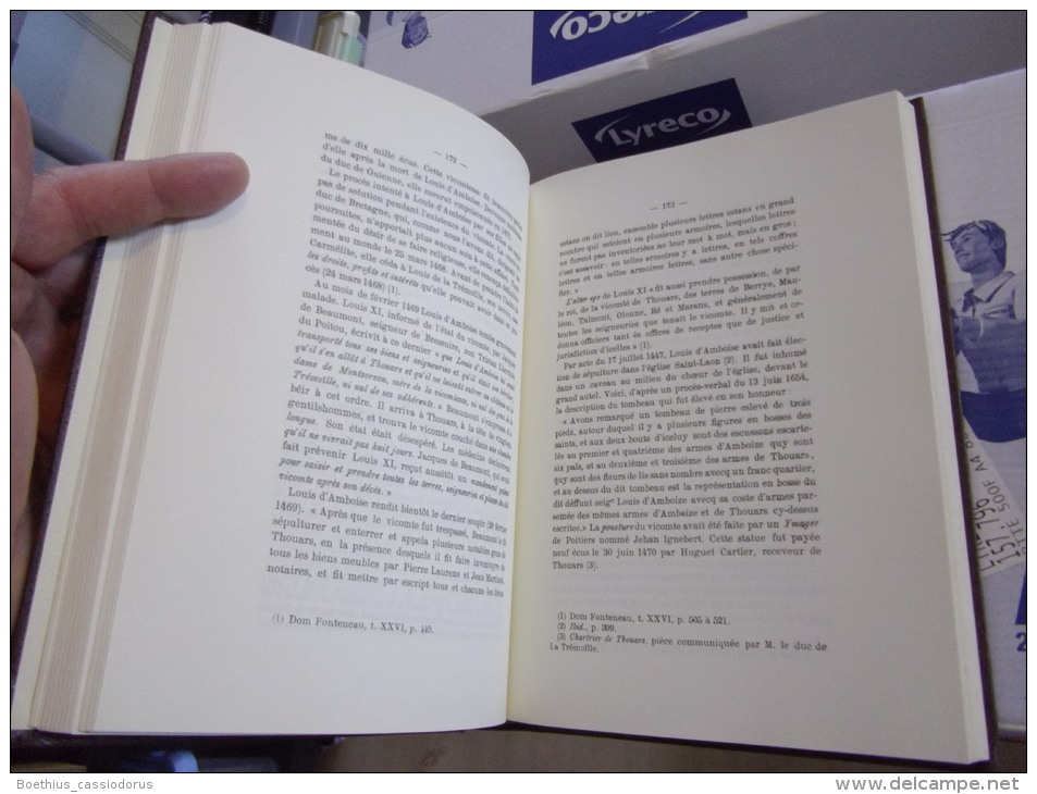 Histoire De Thouars 1976 (REPRINT DE L'EDITION DE 1870) HUGUES IMBERT Petit Prix - Poitou-Charentes