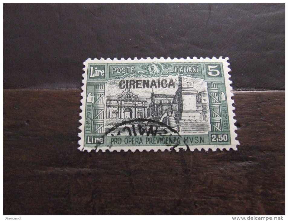 CIRENAICA 1927 MILIZIA I 5+2,50 L USATO - Cirenaica