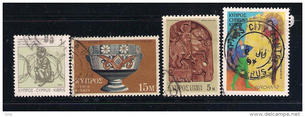 Cyprus  4 Different  Used (a1p8) - Used Stamps