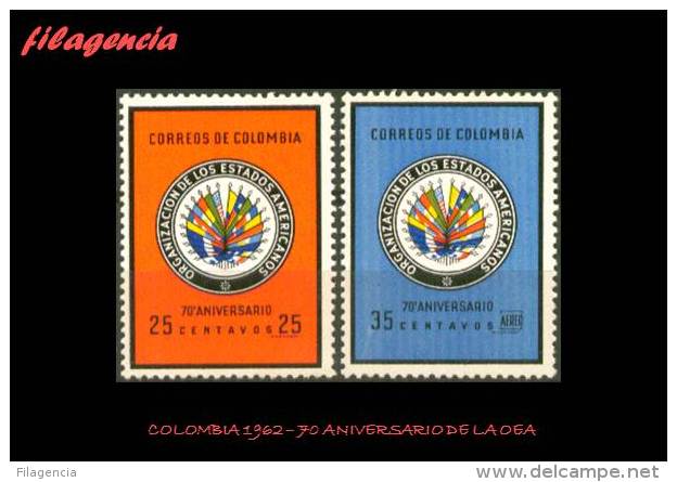 AMERICA. COLOMBIA MINT. 1962 70 ANIVERSARIO DE LA ORGANIZACIÓN DE ESTADOS AMERICANOS - Colombia