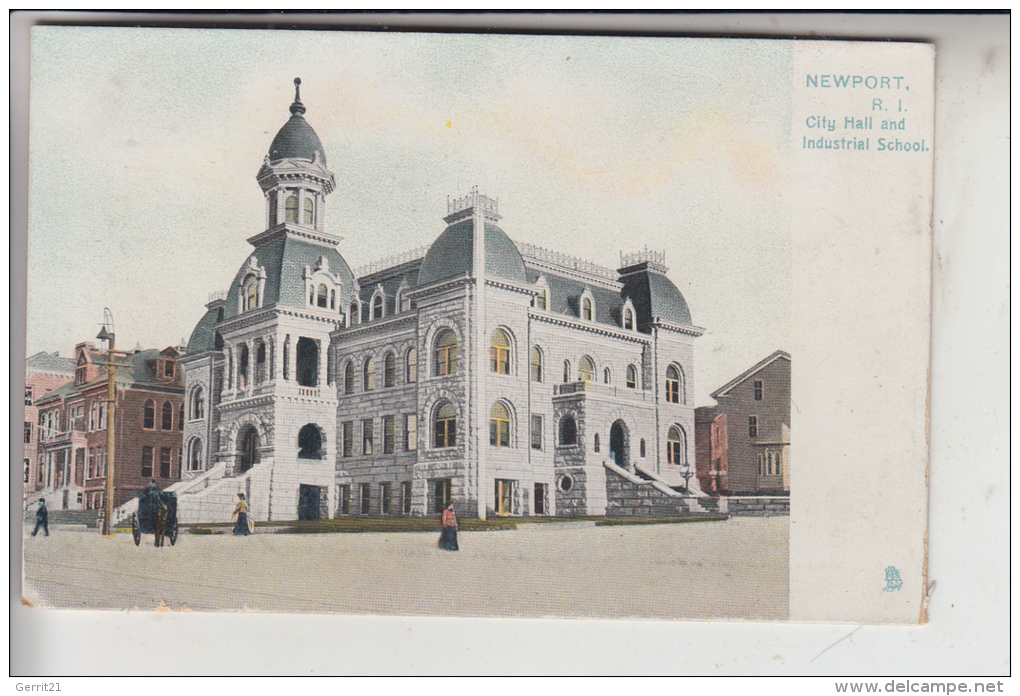 USA - RHODE ISLAND - NEWPORT, City Hall And Industrial School, Tuck Raphotype # 5559 - Newport