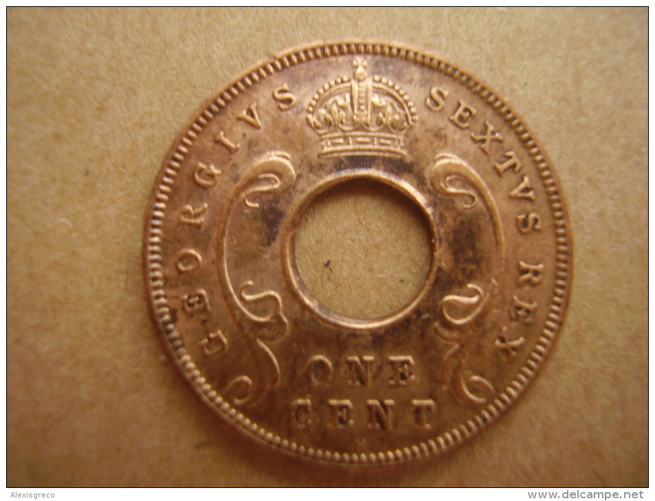 BRITISH EAST AFRICA USED ONE CENT COIN BRONZE Of 1951 H. - East Africa & Uganda Protectorates