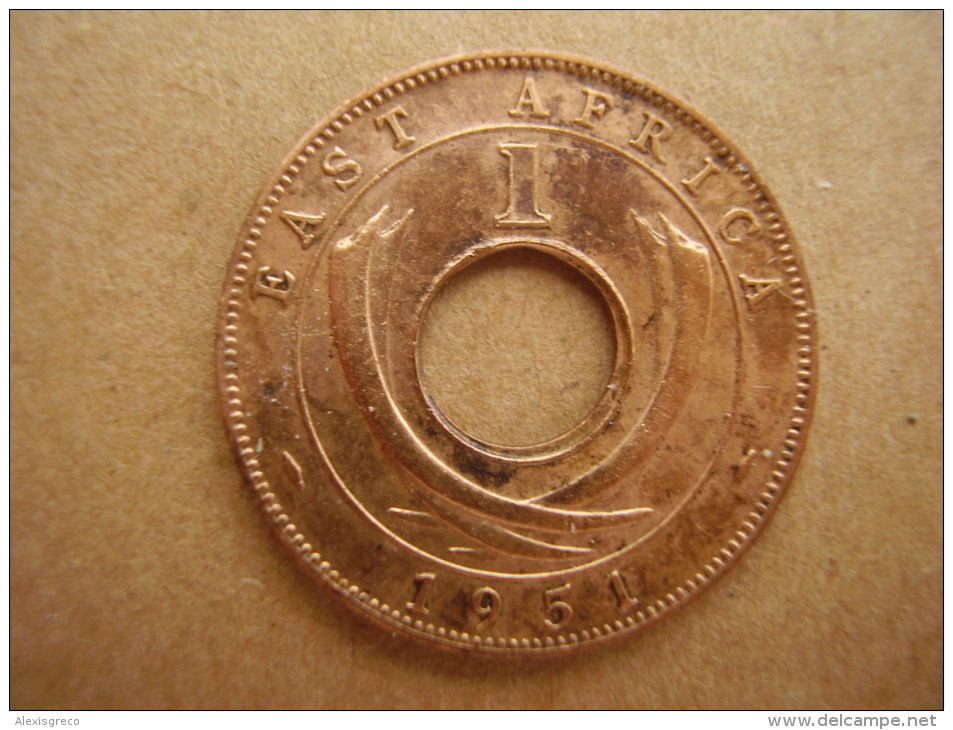 BRITISH EAST AFRICA USED ONE CENT COIN BRONZE Of 1951 H. - East Africa & Uganda Protectorates