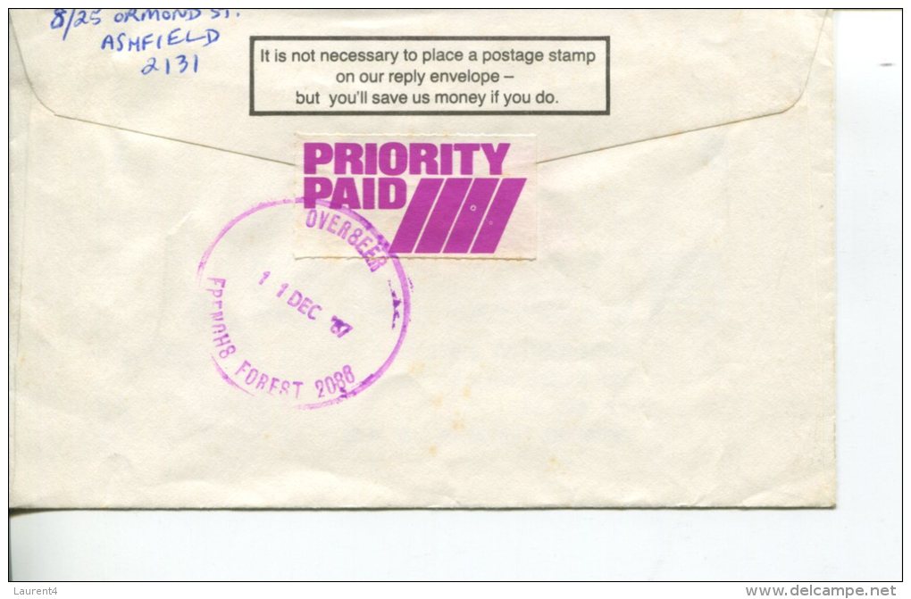 (316) Cover - Australia - Priority Paid - Altri & Non Classificati