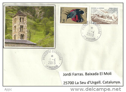 Belle Lettre De La Poste Locale De La Massana, Adressée En Catalogne (t-p Bordes De Mereig. Canillo) Andorra. - Verzamelingen