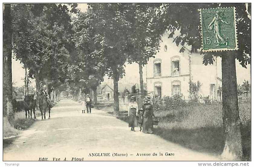 Août13b 37 : Anglure  -  Avenue De La Gare - Anglure