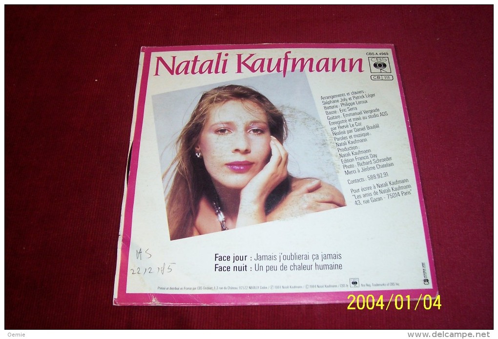 NATALI  KAUFMANN  °  COLLECTION DE 4 / 45 TOURS - Collections Complètes