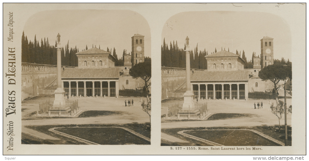 Italie, Rome, Roma, St. Laurent Hors Les Murs, S. 127 - Stereoskope - Stereobetrachter