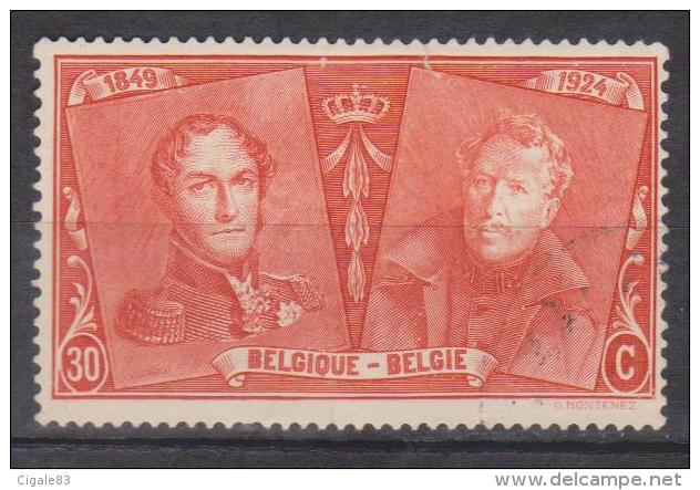 Belgique N° 225 °Effigies De SM Le Roi Léopold 1er Et SM Le Roi Albert 1er - 75ème Ann - 1925 - Oblitérés