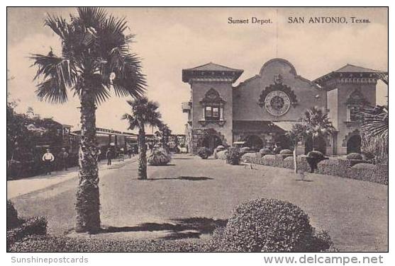 Texas San Antonio Sunset Railroad Depot Arlbertype - San Antonio