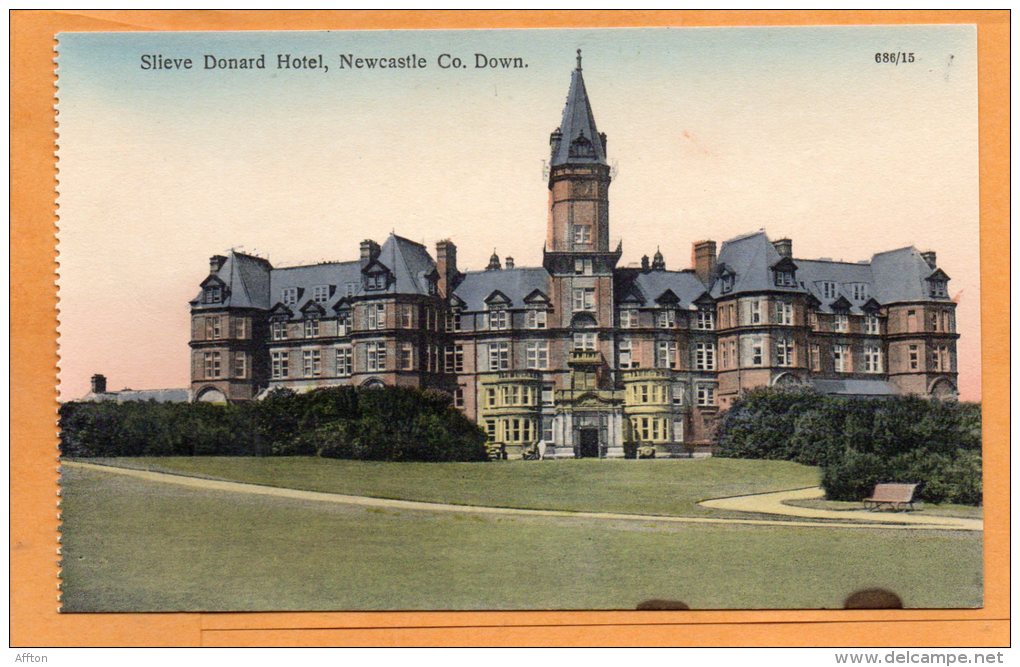 Slieve Donard Hotel Newcastle Co Down Old Postcard - Down