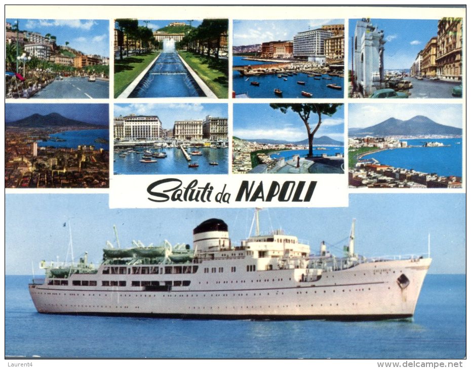 (321M) Ship Bateaux - Cruise Ship - Paquebot In Napoli - Dampfer