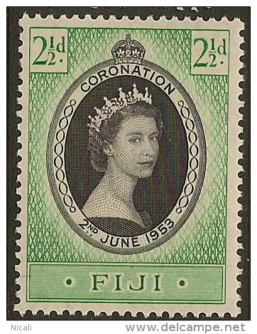 FIJI 1953 2d Coronation SG 278 HM YY473 - Fiji (...-1970)