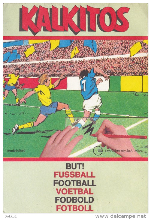 Kalkitos - But! Fussbal, Football... Décalcomanies Par Transfert - 1975, Gillette Italie. - Autres & Non Classés