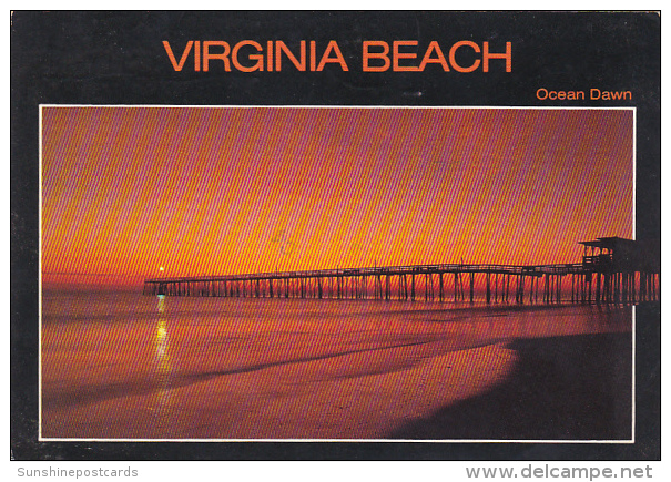 Virginia Virginia Beach Pier At Sunrise - Virginia Beach