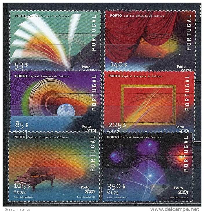 PORTUGAL 2001 EUROPEAN CULTURE SET SC# 2426-2431 EUROPA TOPIC MNH (3D04E7) - Nuevos