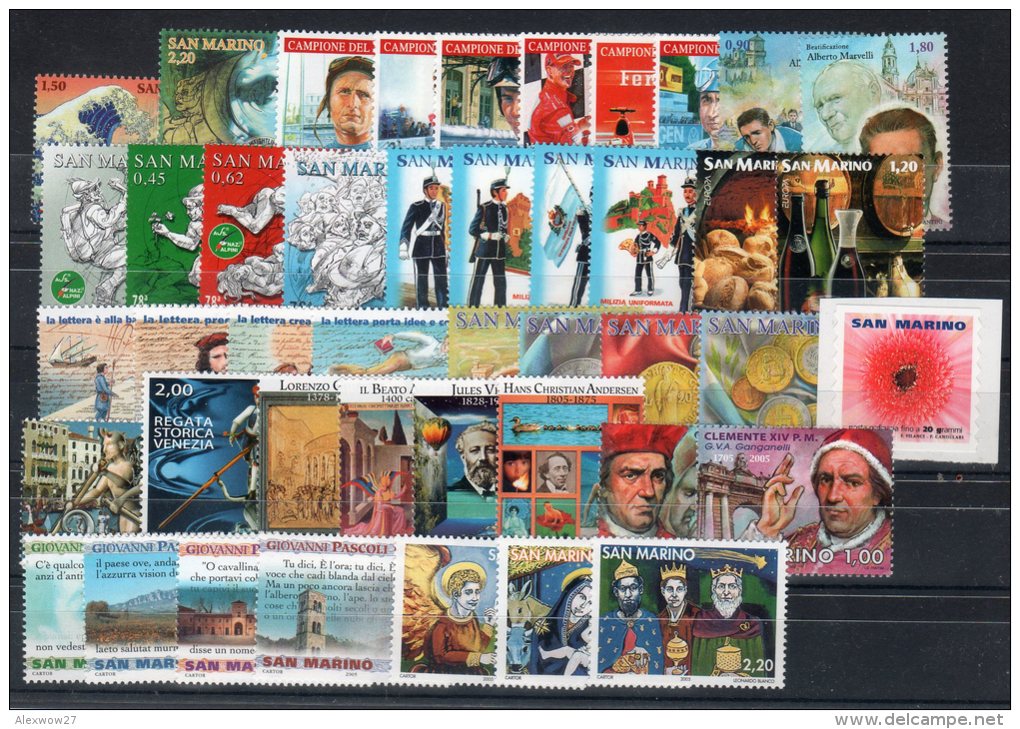 SAN MARINO  2005 -- Annata Completa - Years Complete   --  **MNH / VF  --- - Full Years