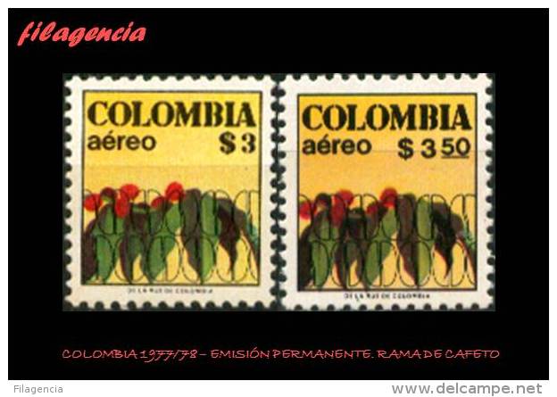 AMERICA. COLOMBIA MINT. 1977-78 EMISIÓN PERMANENTE. RAMA DE CAFETO - Kolumbien