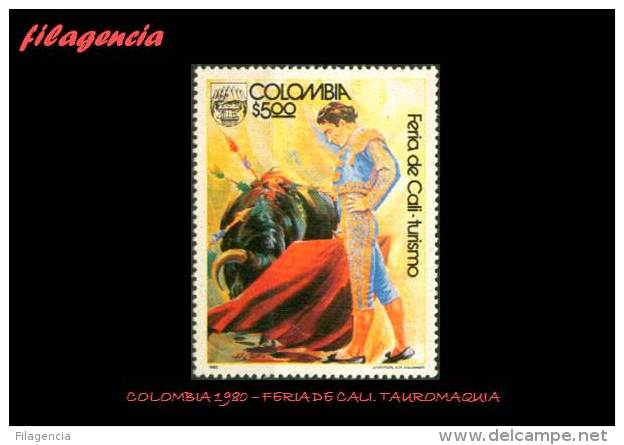 AMERICA. COLOMBIA MINT. 1980 TURISMO. FERIA TAURINA DE CALI - Colombia