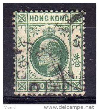 Hong Kong - 1907 - 2 Cents Definitive (Green, Watermark Multiple Crown CA) - Used - Usados